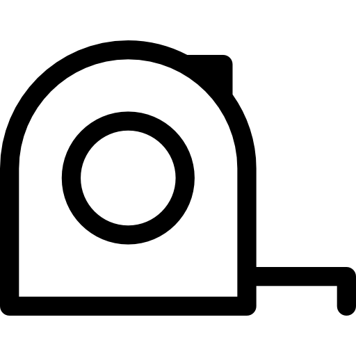 Measuring tape outline